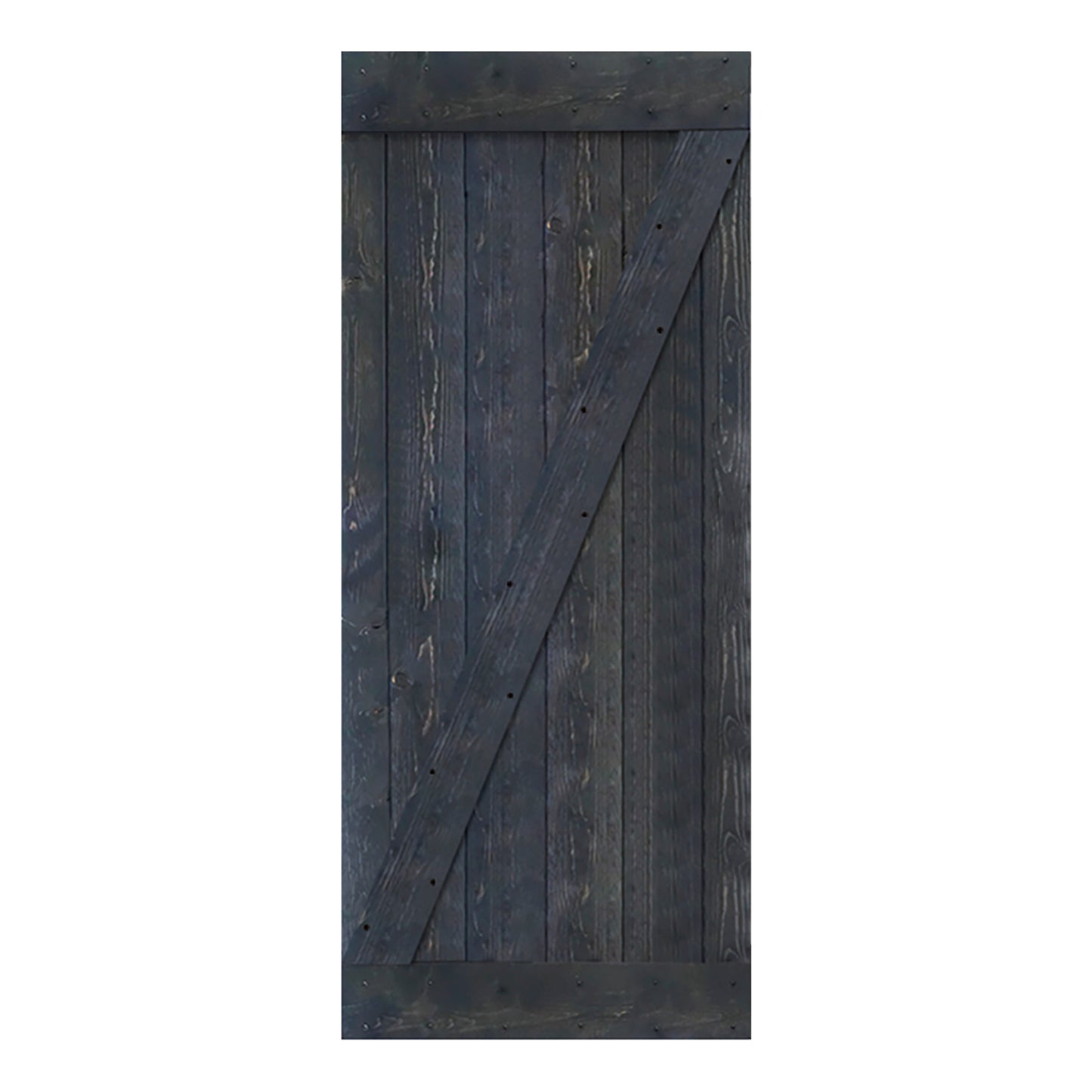 Z Style Finished Single Sliding Barn Door(Hardware Kit NOT Included)(Assembly Needed)(Custom Size Available)