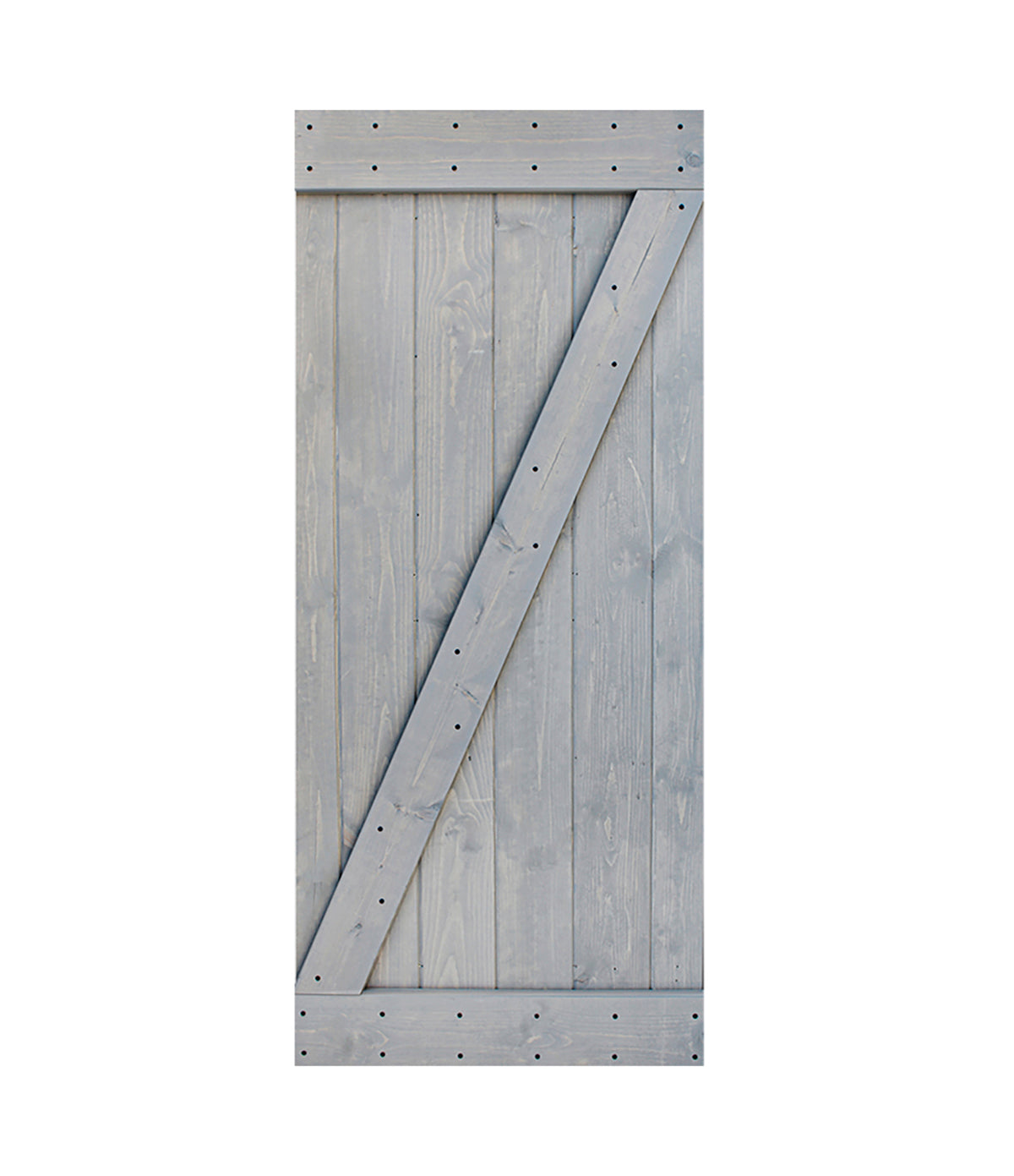 Z Style Finished Single Sliding Barn Door(Hardware Kit NOT Included)(Assembly Needed)(Custom Size Available)