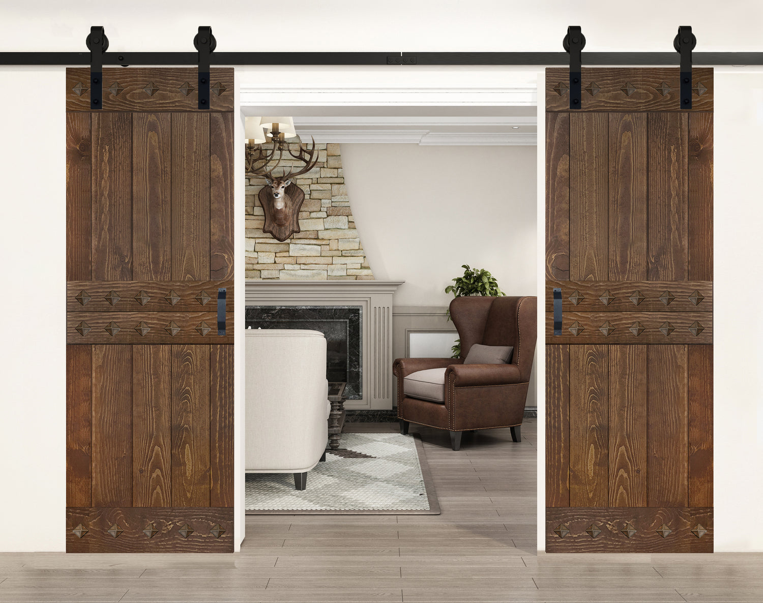 Mid-Century Series Barn Door