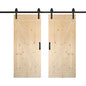 Z Style Finished Double Single Sliding Barn Door With Hardware Kit(Assembly Needed)(Custom Size Available)