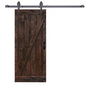 Z Style Finished Single Sliding Barn Door With Hardware Kit (Assembly Needed)(Custom Size Avalaible)