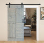 S Style Finished Single Sliding Barn Door With Hardware Kit (Assembly Needed)(Custom Size Avalaible)