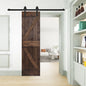 K Style Finished Single Sliding Barn Door(Hardware Kit NOT Included)(Assembly Needed) (Custom Size Avalaible)