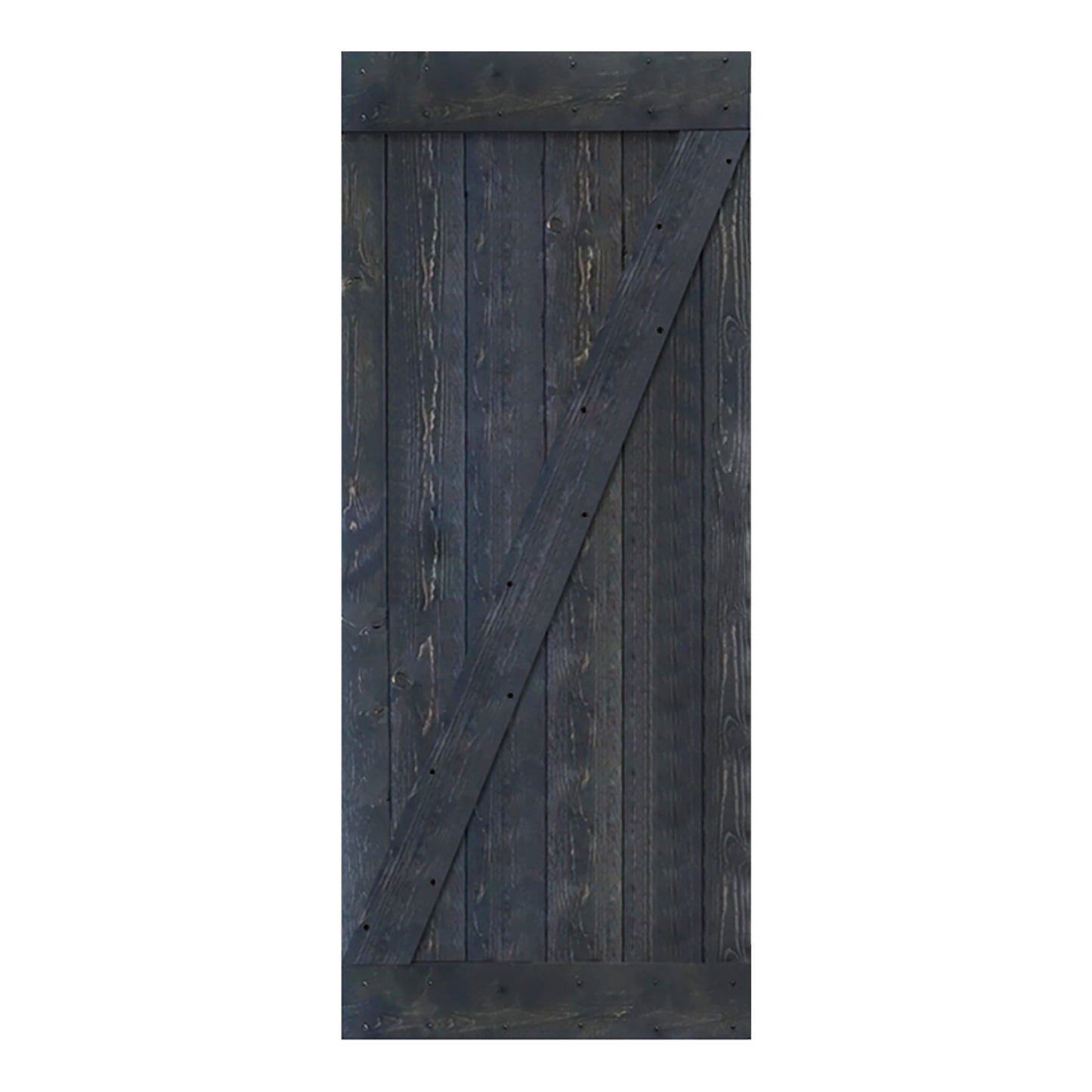 Z Style Finished Single Sliding Barn Door(Hardware Kit NOT Included)(Assembly Needed)(Custom Size Available)