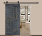 S Style Finished Single Sliding Barn Door(Hardware Kit NOT Included)(Assembly Needed) (Custom Size Avalaible)