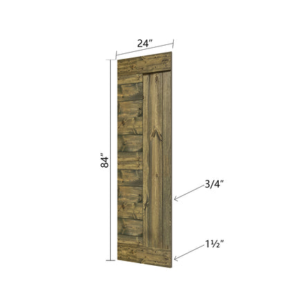 L Style Finished Single Sliding Barn Door(Hardware Kit NOT Included)(Assembly Needed)(Custom Size Available)