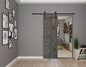 L Style Finished Single Sliding Barn Door(Hardware Kit NOT Included)(Assembly Needed)(Custom Size Available)