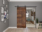 L Style Finished Single Sliding Barn Door(Hardware Kit NOT Included)(Assembly Needed)(Custom Size Available)