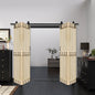 Mid-Bar Series Bi-Fold Door ( 4 Panels ) With Hardware Track - Assembly Needed