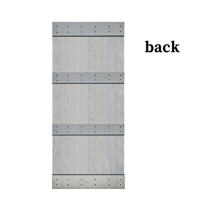 New Mid-Century Style Finished Single Sliding Barn Door With Hardware Kit (Assembly Needed)(Custom Size Avalaible)